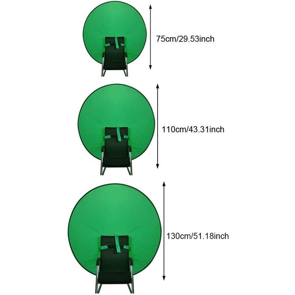 NIB-75 cm Pop Up Green Screen Background Circular Chair Attachment - Picture 2 of 5